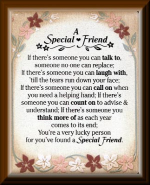 Special Friend Plaque