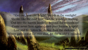 Tom Bombadil to the Barrow-wight, The Fellowship of the Ring, Book I ...