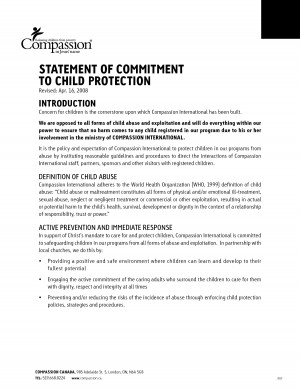 Personal Commitment Statement Examples