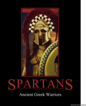 spartans ancient greek warriors motivational poster