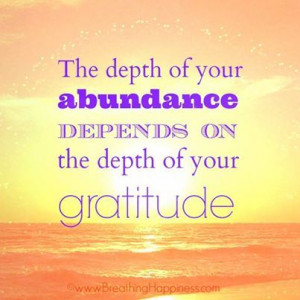 How deep is our gratitude?