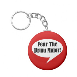 Funny Drum Major Key Chain