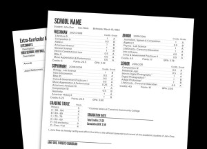 High School Homeschool Transcript Sample