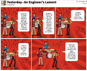 Yesterday, An Engineer's Lament - Cartoon Thursday
