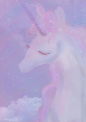 pink unicorn pastel