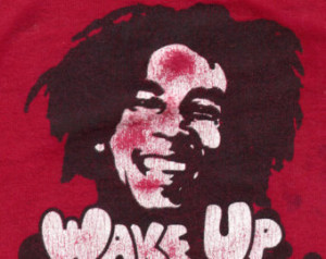 IRON On Bob Marley Wake Up Vintage PATCH Peace Love FREE Shipping ...