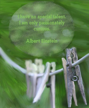 Einstein curiosity quote