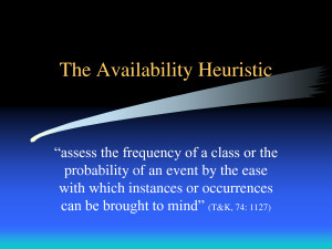 Availability Heuristic