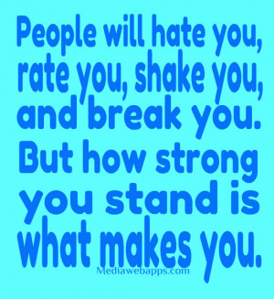 People Will Hate You Rate You Shake You