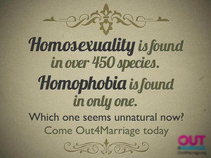Using Homosexuality In Nature To Support Same-Sex Marriage