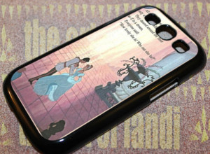 Cinderella Dancing Quotes For Samsung Galaxy S3 Black Rubber Case