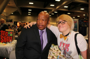 Congressman and Civil Rights icon John Lewis (D-Ga.) meets a fan.