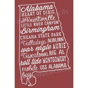 Home > Typography > Alabama Words and Phrases 12x18 Stencil