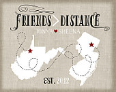 ... , Whimsical, Fun Gift, Moving Long Distance Going Away College BFF