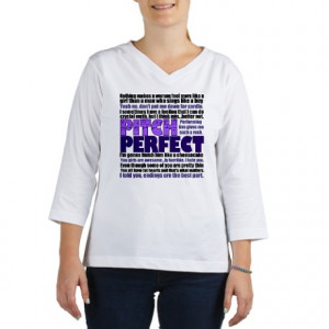 ... Gifts > Acapella Tops > Pitch Perfect Quotes 3/4 Sleeve T-shirt