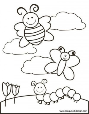 Springtime Coloring Page