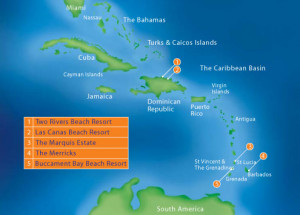 detailed map of caribbean islands. makeup MAP caribbean islands
