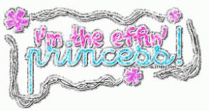 ... for all the guys who have called all us girls a FUCKIN PRINCESS