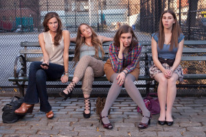 From left to right: Marnie, Jessa, Hannah, and Shoshanna