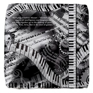 ... Music Teacher Living Room > Classical Piano Mozart Music Quotes A Cube