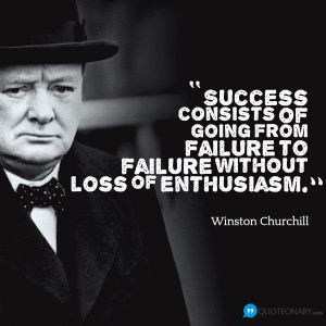 Winston Churchill quote about success