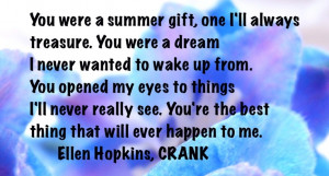 Bonus Quote of the Day, from CRANK