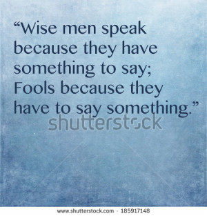 Inspirational quote by ancient Greek philosopher Plato - stock photo