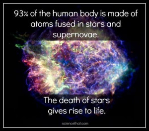 quotes “We are made of star stuff” from astronomer Carl Sagan ...