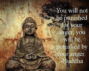... for your anger you will be punished by your anger buddha quote
