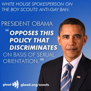 Obama opposes Boy Scouts' anti-gay policies and another Eagle Scout ...