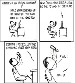 Funny keyboard cartoons