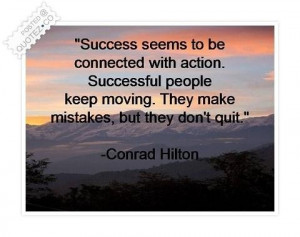 Successful people take action quote