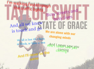 Taylor Swift State Of Grace Quotes Taylor swift state of grace