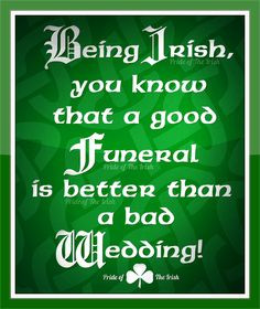 Irish the chosen few!!!