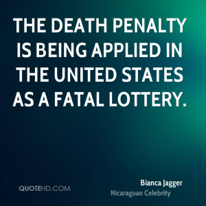 The death penalty is being applied in the United States as a fatal ...