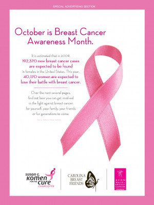 October is Breast Cancer Awareness Month. - Charlotte Magazine by ...