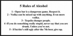 funniest alcohol rule, funny alcohol rules