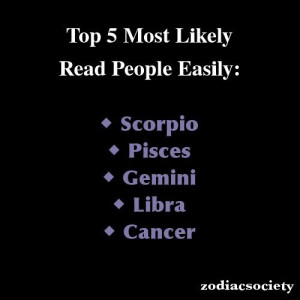 Scorpio Pisces Gemini Libra cancer