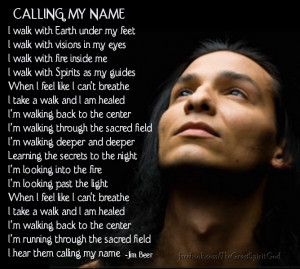 jim beer quote, native american quote, spirit guides