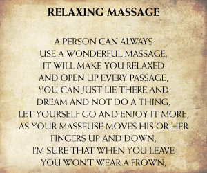 Quotes About Relaxation and Massage