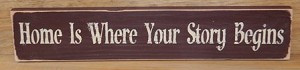 Country Primitive Sayings Family Roots Stenciled Wooden Sign