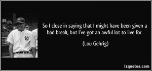 lou gehrig speech