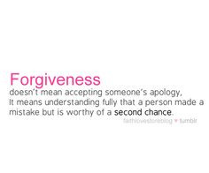 ... do we constantly forgive people who dont deserve anymore chances? More
