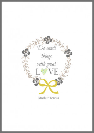 Click to download Mother Teresa Quote free printable