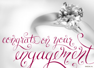 Customizable congratulations on your engagement Cards of all kinds and ...