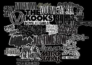 ... all time low, boys like girls, bring me the horizon, cobra starship, d