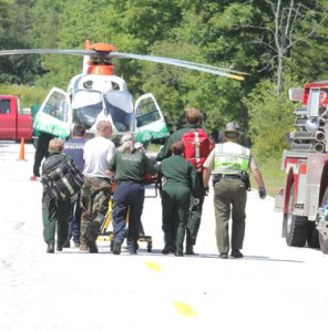 Rescuers prepare to fly ex-FBI Director Louis Freeh to the hospital