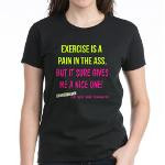Exercise Is A Pain Gym Shirts Women's Dark T-Shirt