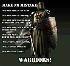 Old time & drawn warriors and warrior quotes