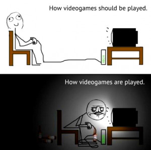 funny meme playing video games
